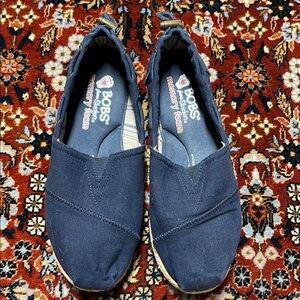 BOBS Navy Blue Slip-On Shoes